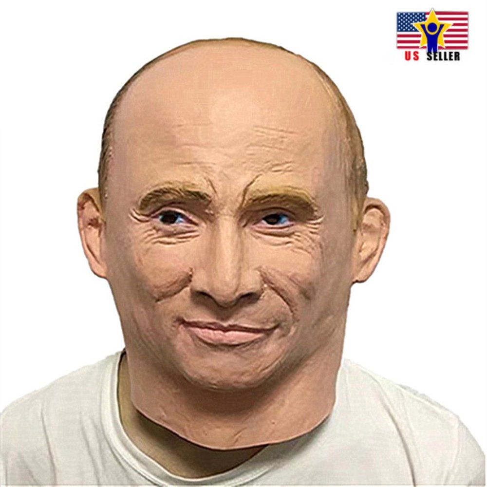 Putin Russian Leader Costume Rubber Latex Leader Face Mask Halloween